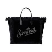 Velvet Mini Vanity Taske med Strass