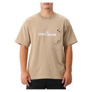 Beige Logo Lomme Tee