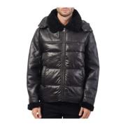 Hybrid Puffa Jakke i Jet Black