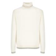 Ivory Uld Høj Hals Sweater