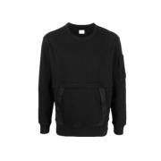 Sort Sweatshirt i Tung Jersey Stil CMSS081A