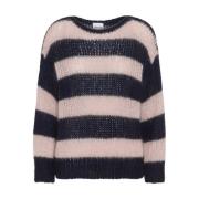 Hyggelig Stribet Strik Pullover