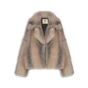 Faux Fur Kort Jakke Overcut Stil