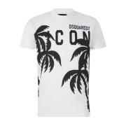 Palm Tree Logo Print T-shirt