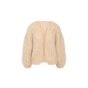 Mohair Strukturer Bomber Cardigan