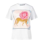 Bomuld Print T-Shirt Moderne Stil