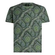 Grøn Paisley Print T-shirt