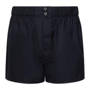 Blå Bomuld Boxershorts