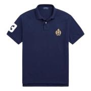 Blå Casual Kortærmet Poloshirt