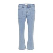 Bootcut Jeans Medium Blue Denim Tobac