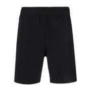 Afslappede Sorte Polyester Shorts