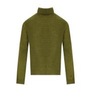 Grøn Uld Turtleneck Jumper