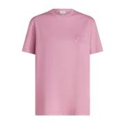 Elegant Pink Kortærmet T-shirt