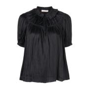 Elegant Sort Polyester Bluse