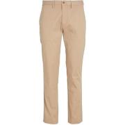 Beige Bomuld Bukser Regular Fit