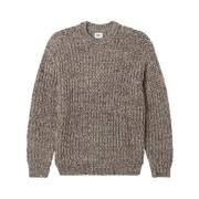 Brun Sweater med Brystbroderi