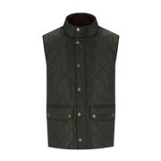 Diamantquiltet Salviegrøn Gilet