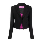 Sort Knappet Blazer Holon Stil