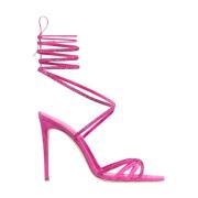 Pink Crystal Stiletto Sandaler Holly Nicole