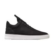 Sort Nubuck Læder Sneakers