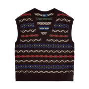 Uldærmeærmet Fair Isle sweater