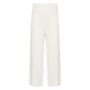 Silke Cashmere Culotte Bukser Hvid