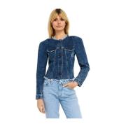 Slidt denim jakke Chelsea stil