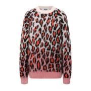 Leopard Print Mohair Sweater