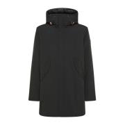 Sort Parka Frakke Polyester Nero