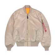 Vintage Sand MA-1 Bomber Jakke