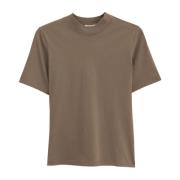 Basis T-shirt med Mock Neck