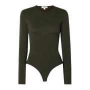 Langærmet bodysuit i Aura-stil