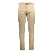 Beige Slim Herre Bukser 5 Lommer