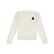 Logo Sweatshirt Rund Hals Bomuld Polyester