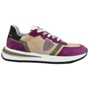 Lav Top Sneakers Mondial Violet Beige