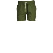 Mørkegrøn Slim Fit Badeshorts