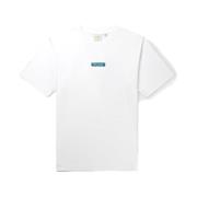 Blueprint Hvid T-Shirt med Bagillustration