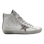 Hvide Piton High Top Sneakers