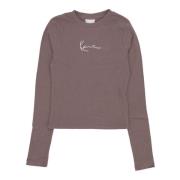 Signatur Langærmet Crewneck T-shirt