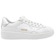 Pure Star White and Silver Sneakers