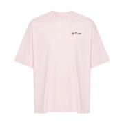 Lyserød Logo Print T-shirts og Polos