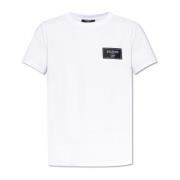 T-shirt med logo patch