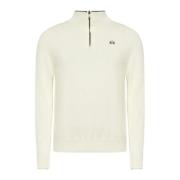 Herre Zip Hals Pullover Sweater