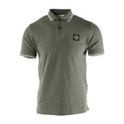 Slim Fit Grøn Polo Skjorte