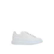 Hvide lave sneakers med logo