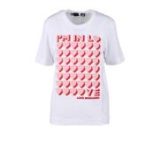 Hvid T-shirt fra Love Moschino Collection