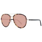 Brun Kvinders Aviator Solbriller