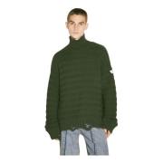 Slidt Uld Turtleneck Sweater