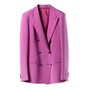 STRETCH DOUBLE BREAST BLAZER