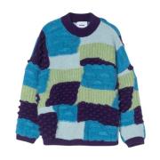 Intarsio Strik Crewneck Sweater